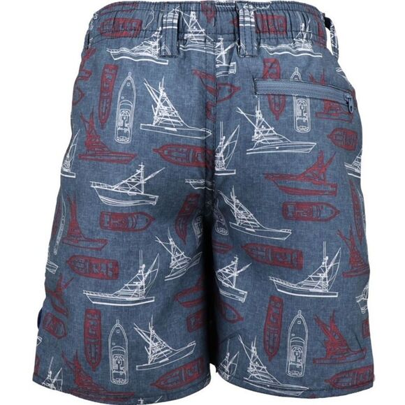 AFTCO YOUTH BOAT BAR SHORTS  Youth Size XL Blue Yaht Swim Trunks - Picture 2 of 8